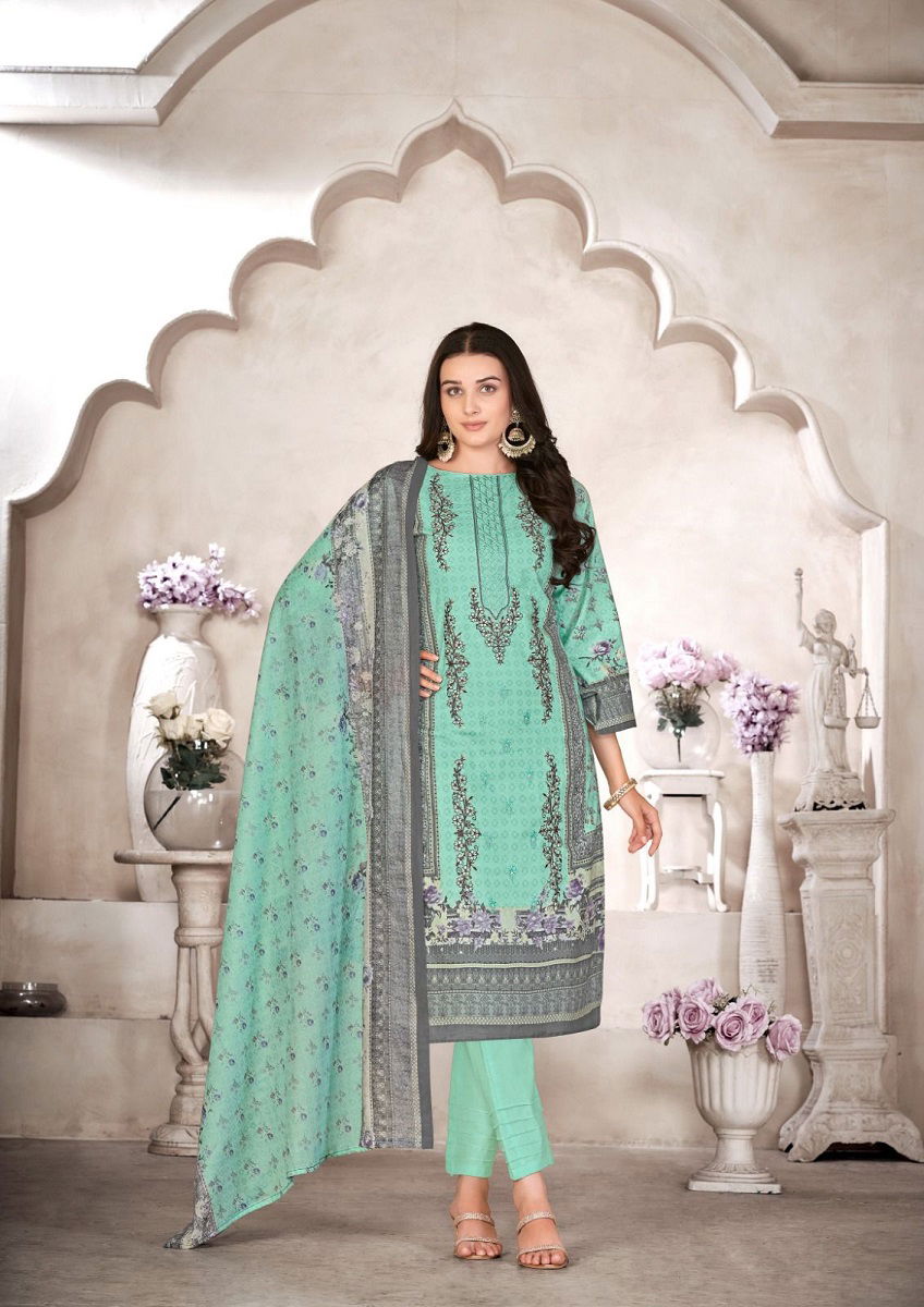 Al Karama Bin Ubaid Cambric Cotton Dress Material Catalog